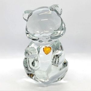 Fenton Birthday Bear Art Glass - November